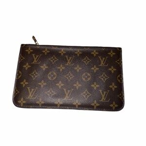 Louis Vuitton Brown and Gold Monogram Pouch